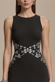 Black Mermaid Long Formal Dress with Appliques