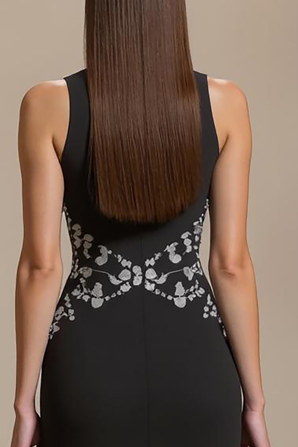 Black Mermaid Long Formal Dress with Appliques
