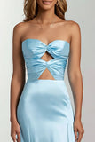 Dark Green Mermaid Sweetheart Satin Long Formal Dress