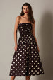 Dark Brown White Dot