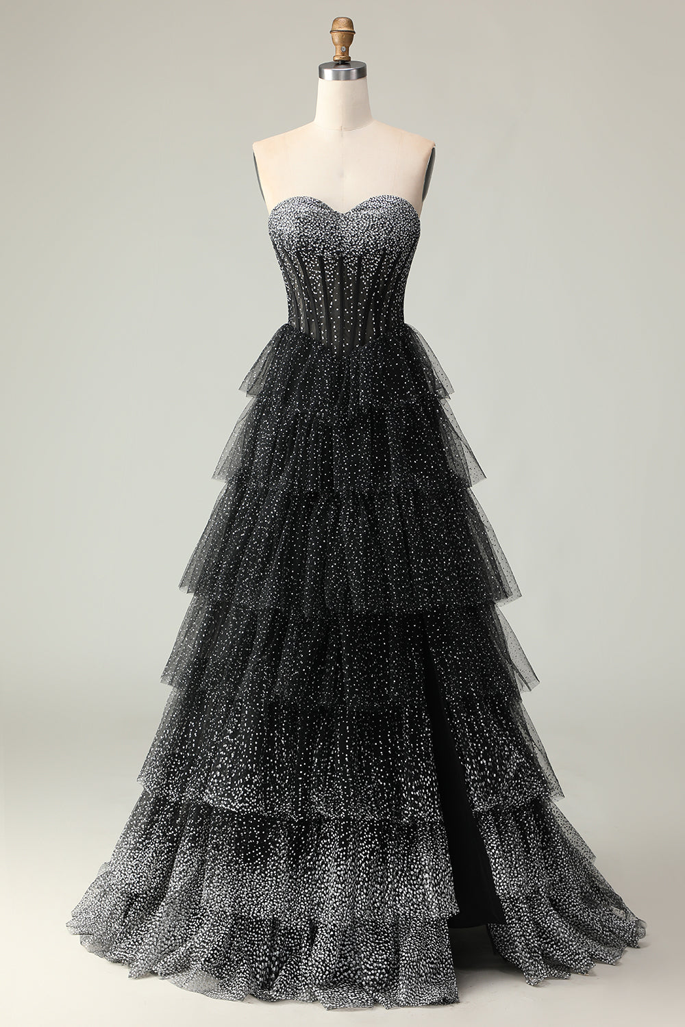 black and white sequin prom dress Ashley Lauren 11236 Black/Silver Sequin Prom Dress 10 / Black/Silver