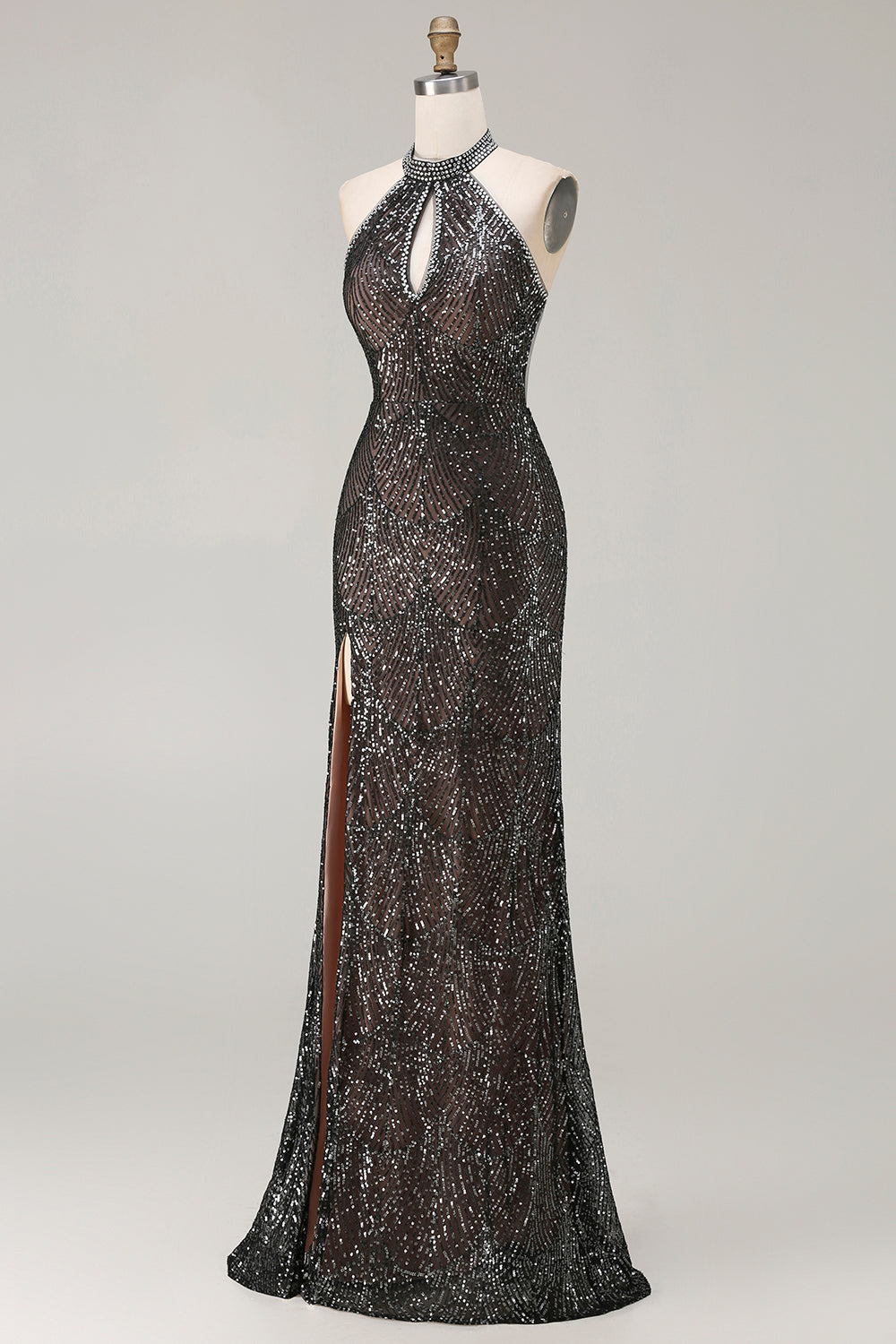 sparkly black halter dress 90s Sequin Dress, TRINITY MATRIX COSTUME, Size 8, Black Sequin Dress, 90s Bodycon, Sequined Sheath, Prom Dress, Vintage Glam Fully Lined Buy Sosandar Black Sequin Halter
