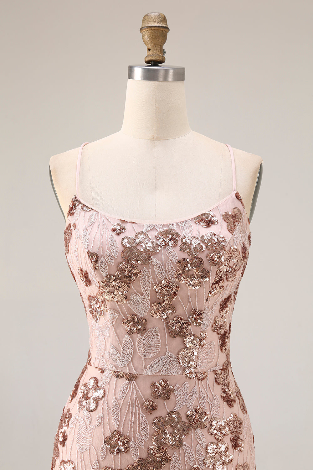 Sparkly Floral Burgundy Mermaid Sequins Long Prom Dress with Beading