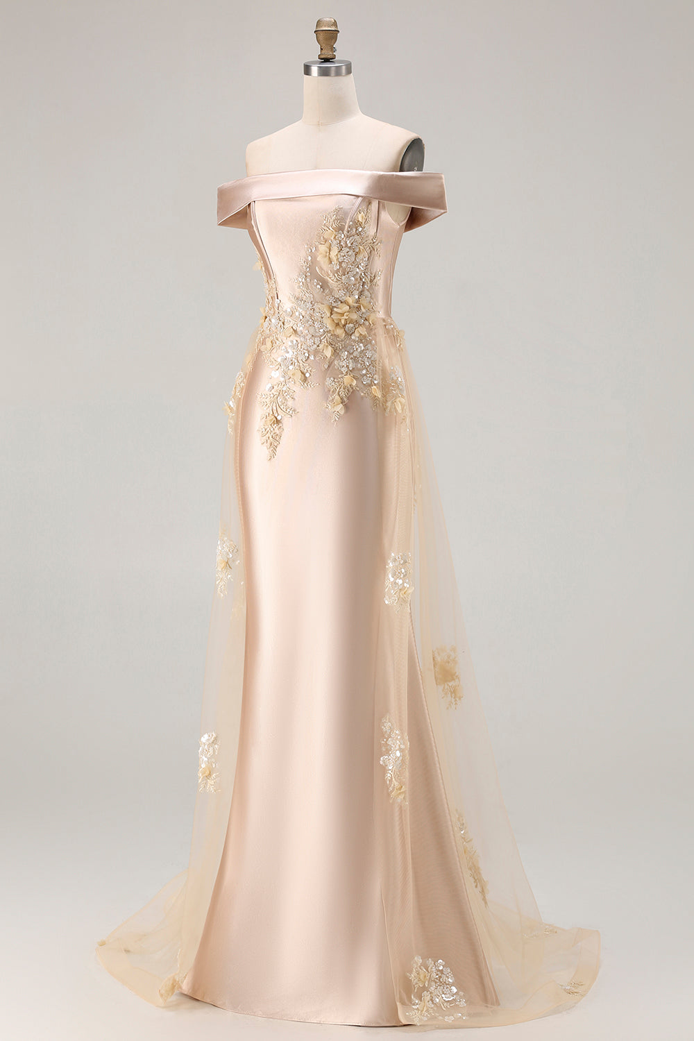 champagne silk formal dress Champagne Dresses | Satin, Neutral & Formal Styles