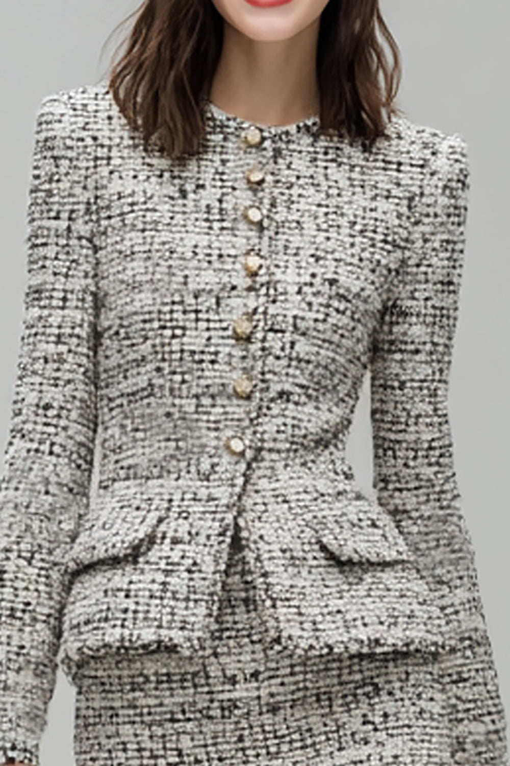 Grey 2 Piece Pencil Single Breasted Short Homecoming Outfits