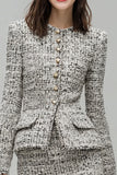 Grey 2 Piece Pencil Single Breasted Short Homecoming Outfits