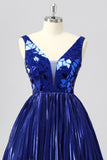 Sparkly Golden A Line Mirror Short Homecoming Dress