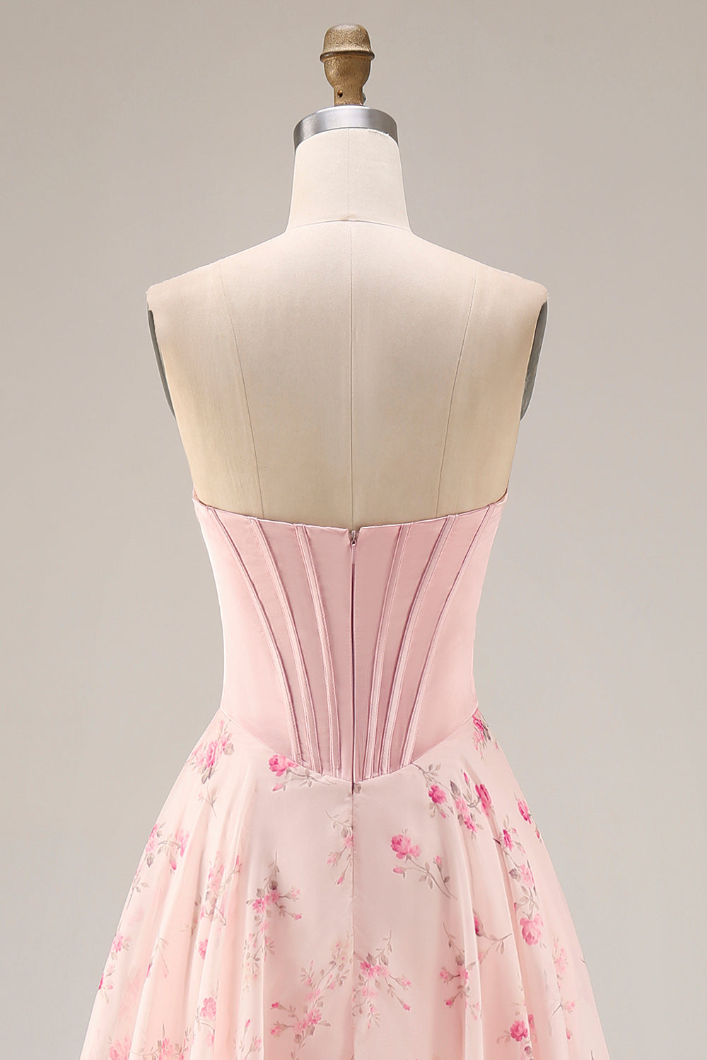 Floral Yellow and Blue A Line Sweetheart Long Corset Prom Dress with Bow