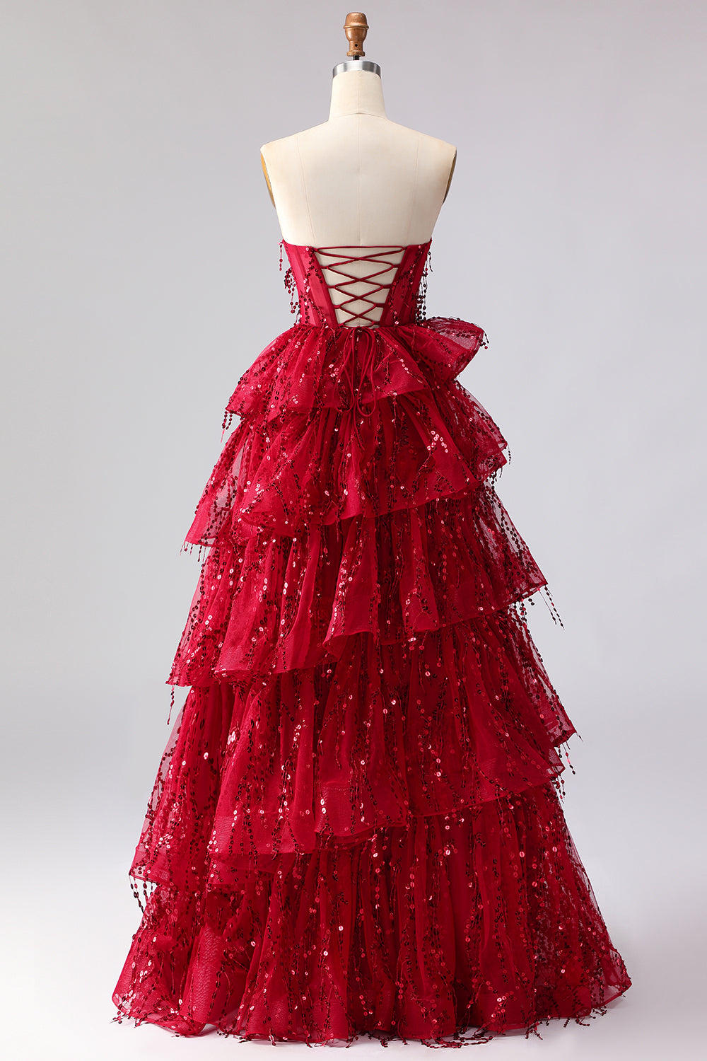 burgundy long formal dress plus size Charming Burgundy Halter Sleeveless Long Plus Size Prom Dress