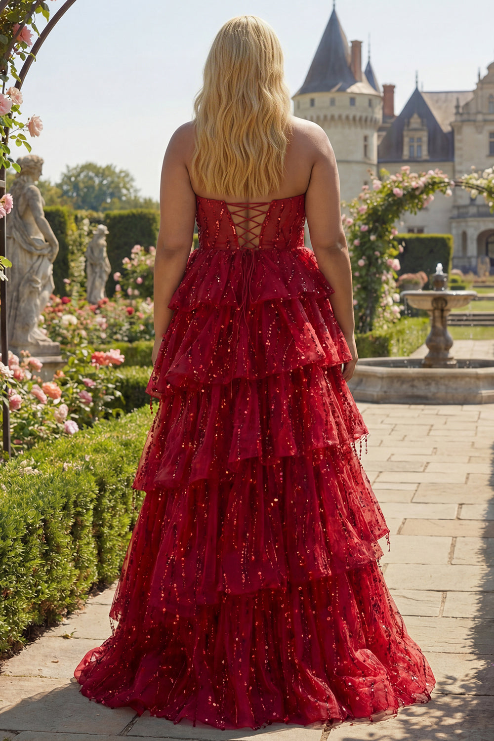maroon corset prom dress ZAPAKA Women Burgundy Prom Dress Mermaid Corset Satin Ruched Evening Dress, Burgundy / US10
