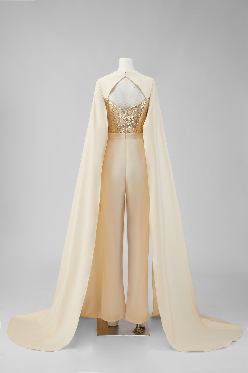 Cabernet Sparkly Long Sleeves Mother of the Bride Jumpsuits with Pockets