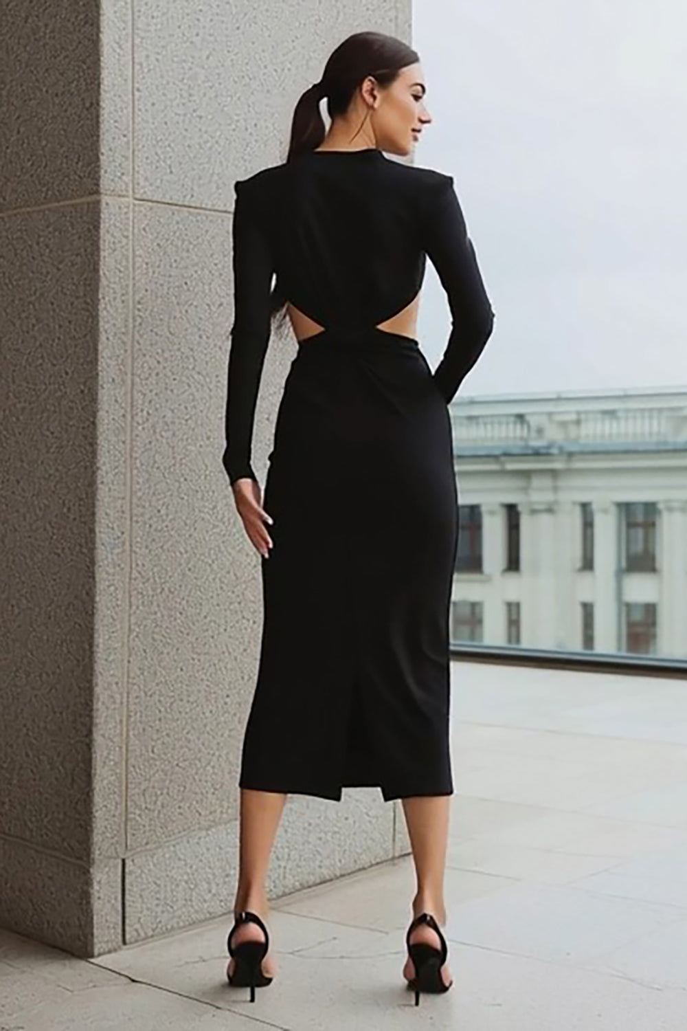 Blue Joie Damica Dress Zapaka Women Black Work Dress Sheath Cut Out Long Sleeves Semi-Formal Dress, Black UK6 Blue Joie Damica Dress Zapaka Women Black Work Dress Sheath Cut Out Long Sleeves Semi-Formal Dress, Black UK6