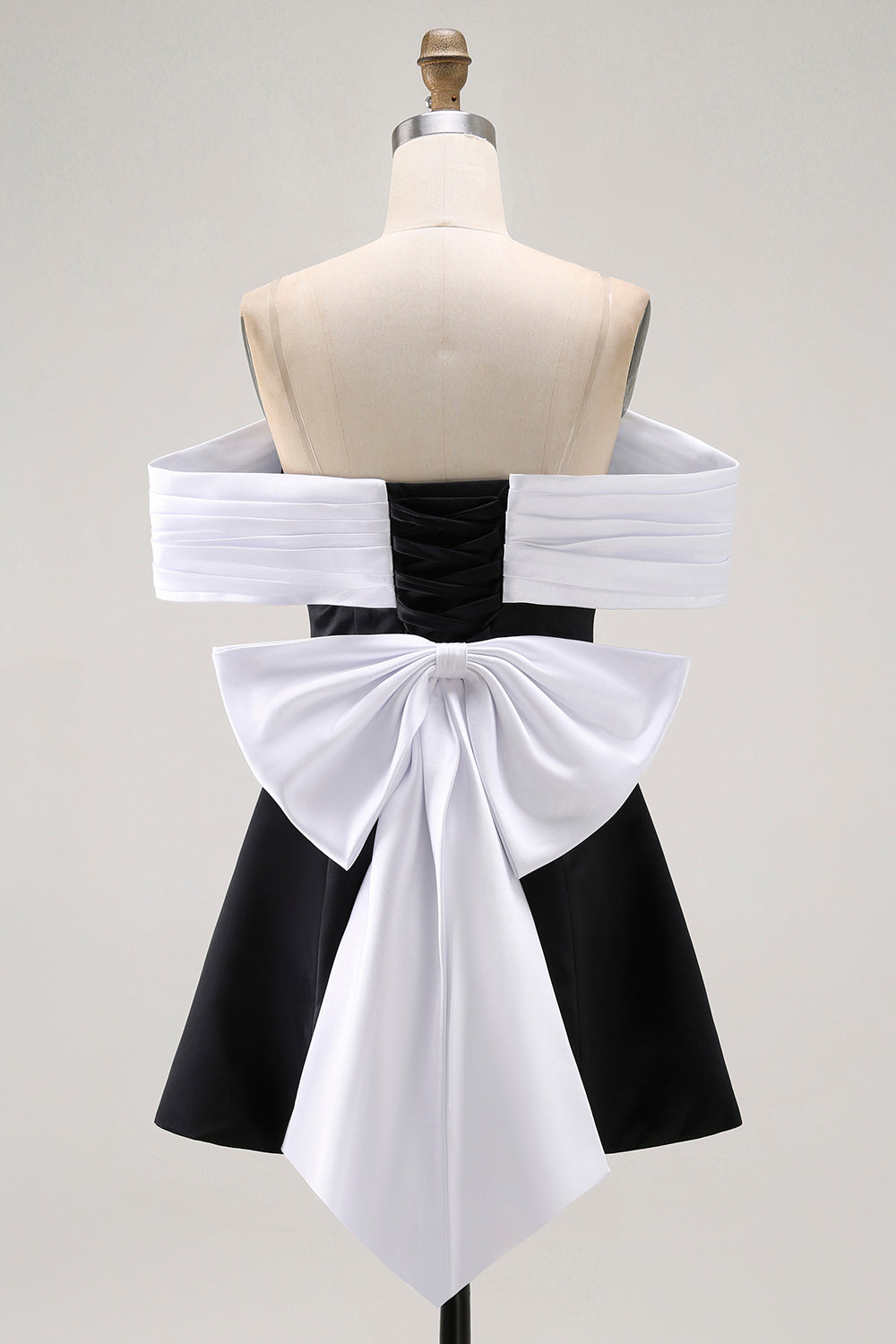 homecoming dresses white and black Off The Shoulder A-line Dresses, Short Prom Dre Laylatailor Shop the Ava Presley 26308 is the perfect pick for homecoming Kivary Women's Short White and