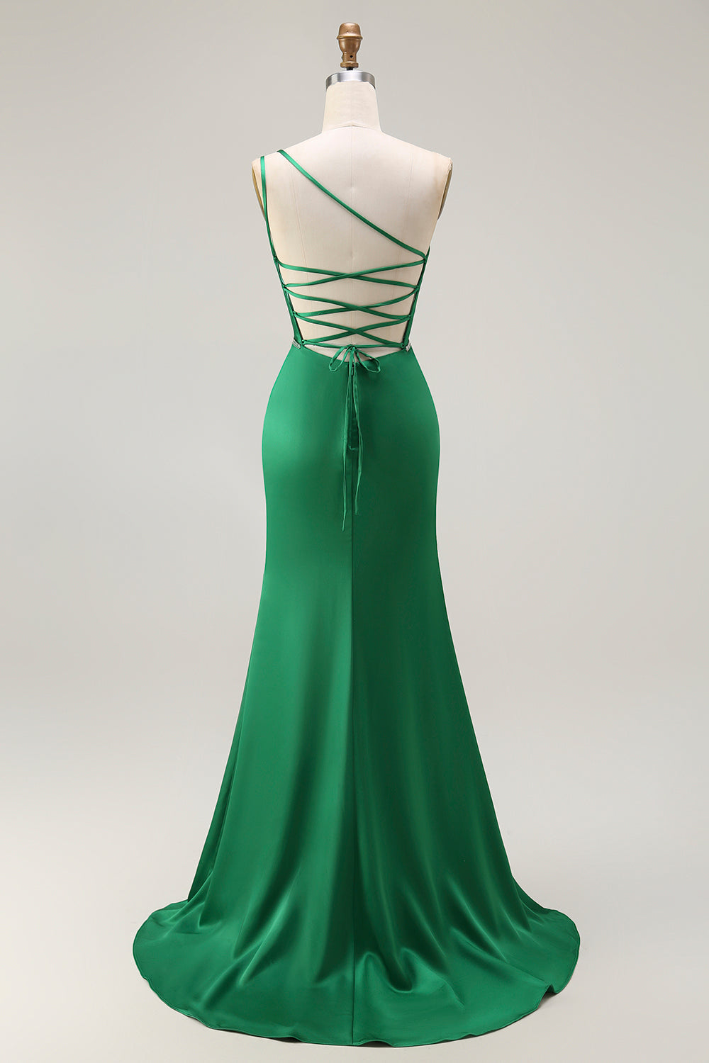 Sparkly Dark Green Mermaid Long Prom Dress with Slit