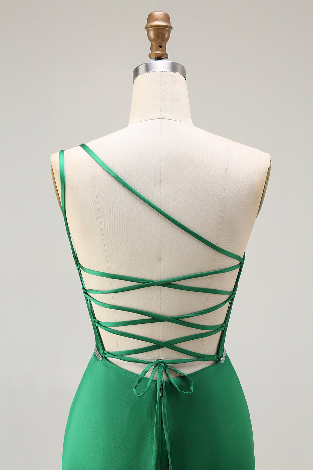 Sparkly Dark Green Mermaid Long Prom Dress with Slit