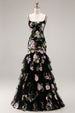 Black Pink Flower