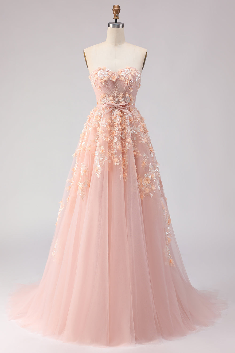 Floral Purple Off the Shoulder A Line Long Prom Dress with Bow