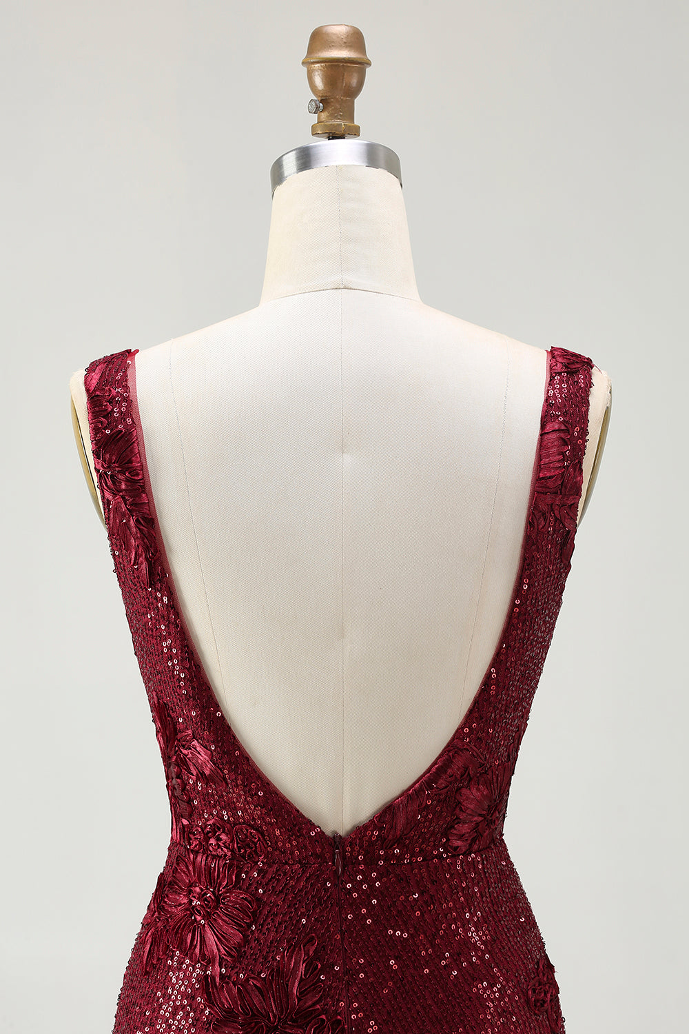 Sparkly Navy Mermaid Sequin Long Prom Dress with Slit