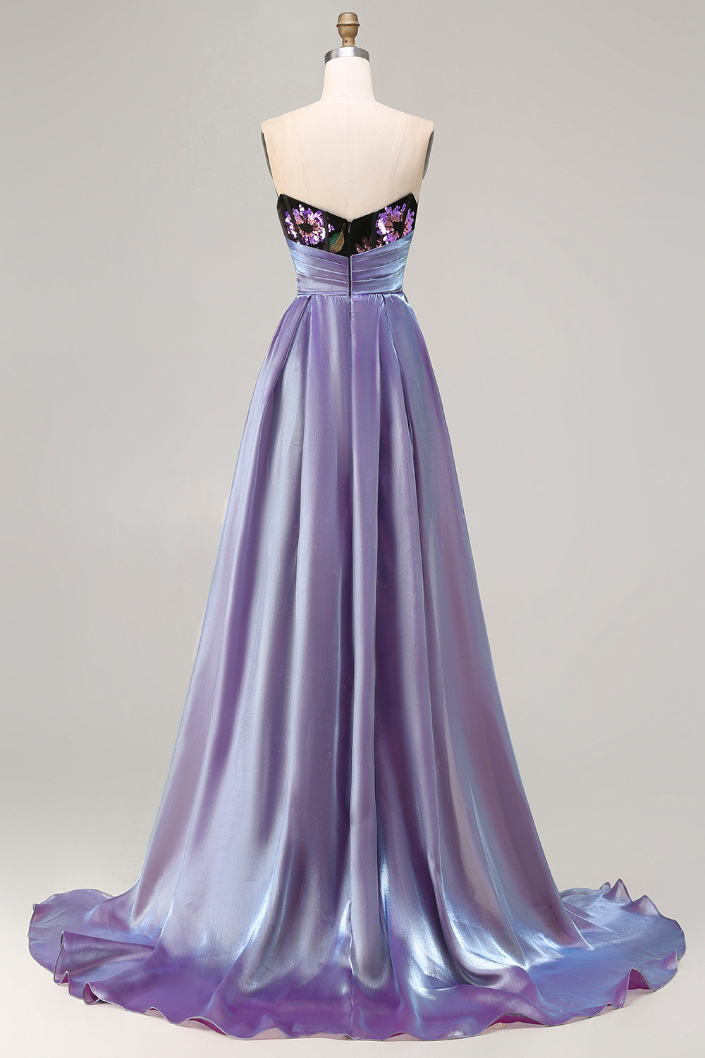 Floral Black Sheath Strapless Long Corset Prom Dress with Cape