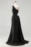 Sparkly Black Long Cut Out Prom Dress with Rhinestones
