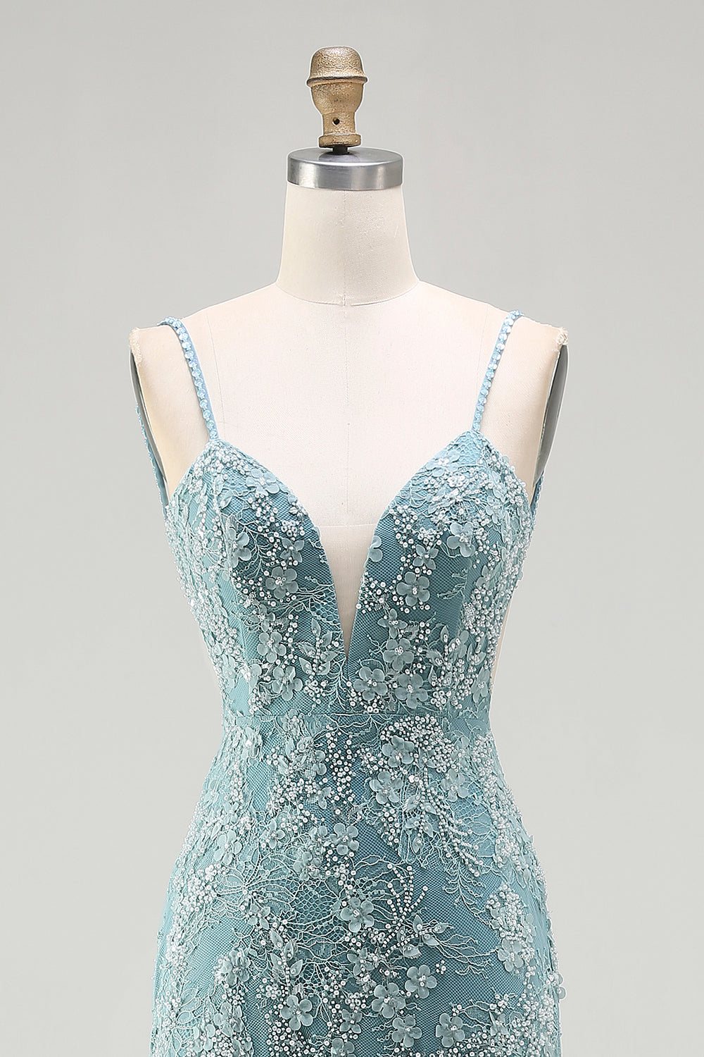 Sparkly Floral Pink Long Mermaid Beaded Prom Dress with Slit