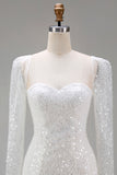 Sparkly White Sequin Sweetheart Bodycon Short Cocktail Dress