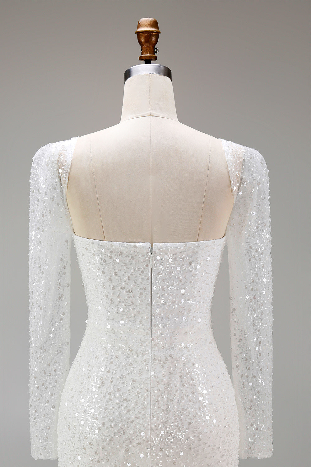 Sparkly White Sequin Sweetheart Bodycon Short Cocktail Dress