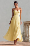 Daffodil Sweetheart A-Line Corset Long Wedding Guest Dress
