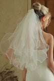 Ivory Tulle Short Bridal Veil