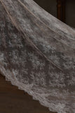 Ivory 1 Tier Lace Long Wedding Veil