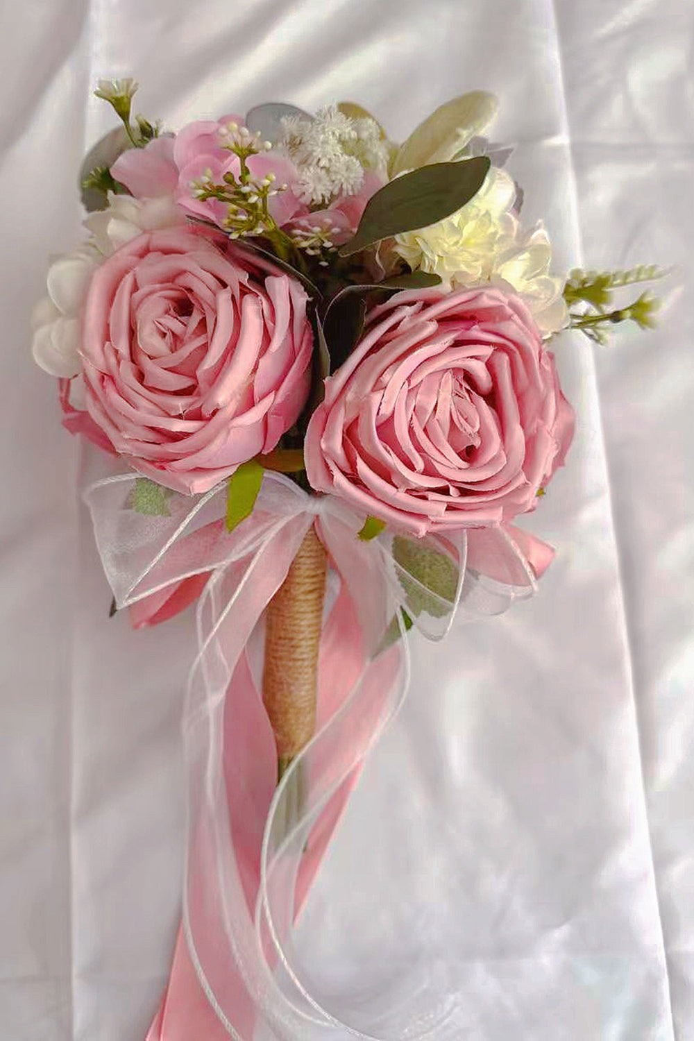 White Holding Flower Bridal Bouquet