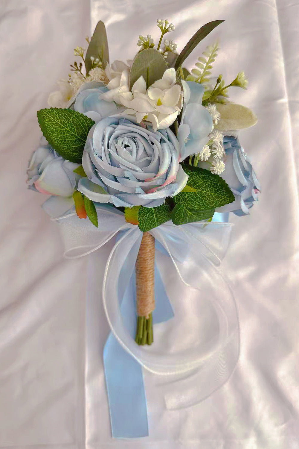 White Holding Flower Bridal Bouquet