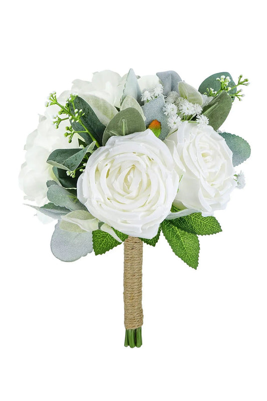 White Holding Flower Bridal Bouquet