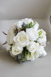 White Artificial Hand Holding Bridal Bouquet