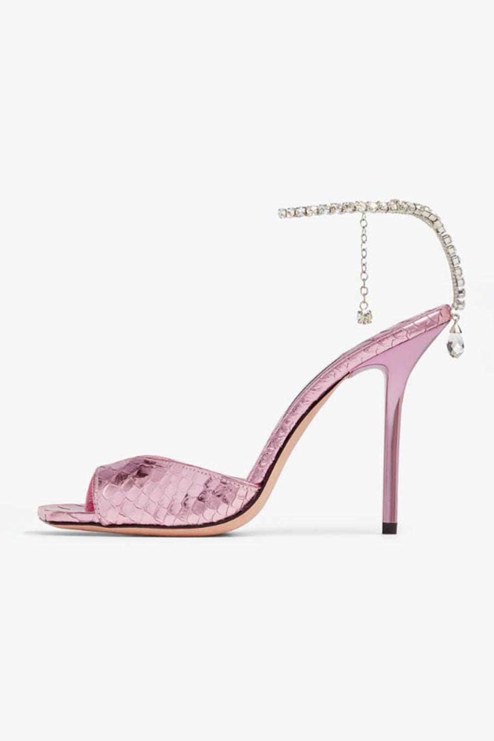 Sparkly Blue Stilettos Prom High Heels with Rhinestones