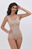 Coffee Push Up Tummy Control Buckle Waist Shapewear