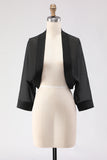 Black Long Sleeves Simple Women Jacket