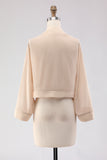 Black Long Sleeves Simple Women Jacket
