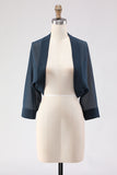 Black Long Sleeves Simple Women Jacket