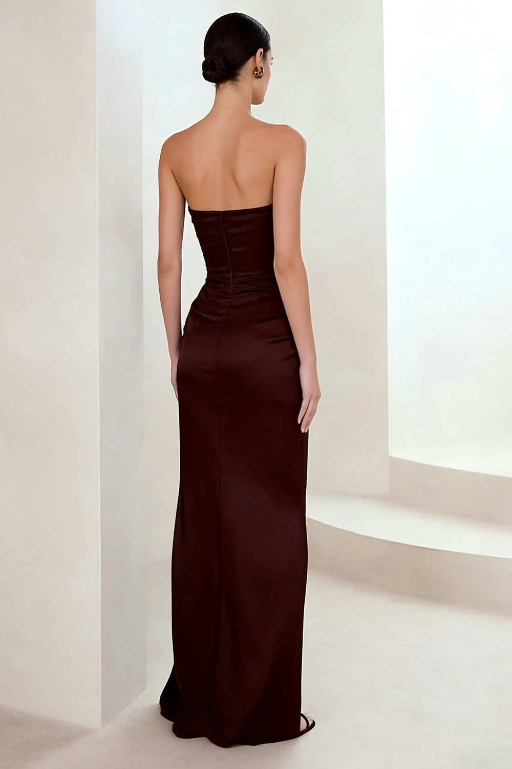 Cabernet Sheath Sweetheart Long Formal Dress with Slit