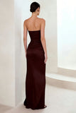 Cabernet Sheath Sweetheart Long Formal Dress with Slit