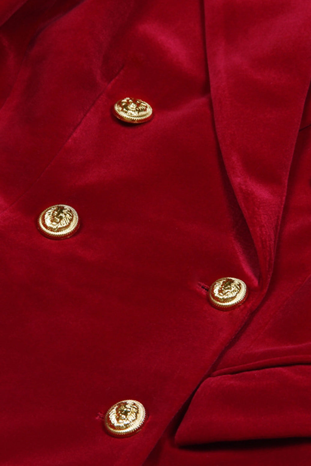 Dark Red 2 Piece Peak Lapel Double Breasted Women Business Suits