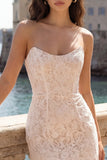Ivory Lace Strapless Tight Short Graduation Dress