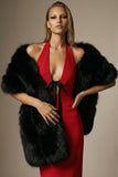 Red Sheath Satin Backless Halter Long Formal Dress with Bow