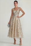 Pink Floral Corset Square Neck A Line Maxi Wedding Guest Dress