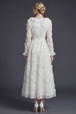 Sparkly White Ruffled Beaded Floral Maxi Appliqued Boho Wedding Dress