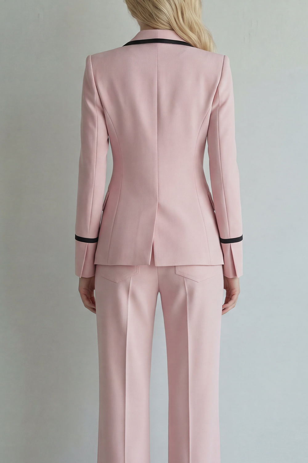 Ivory Peak Lapel Single Breasted 2 Piece Wide Leg Prom Suits