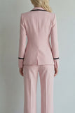 Ivory Peak Lapel Single Breasted 2 Piece Wide Leg Prom Suits