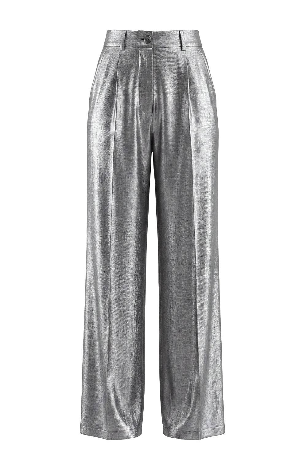2 Piece Shawl Lapel Grey Wide Leg Prom Suits with Bow