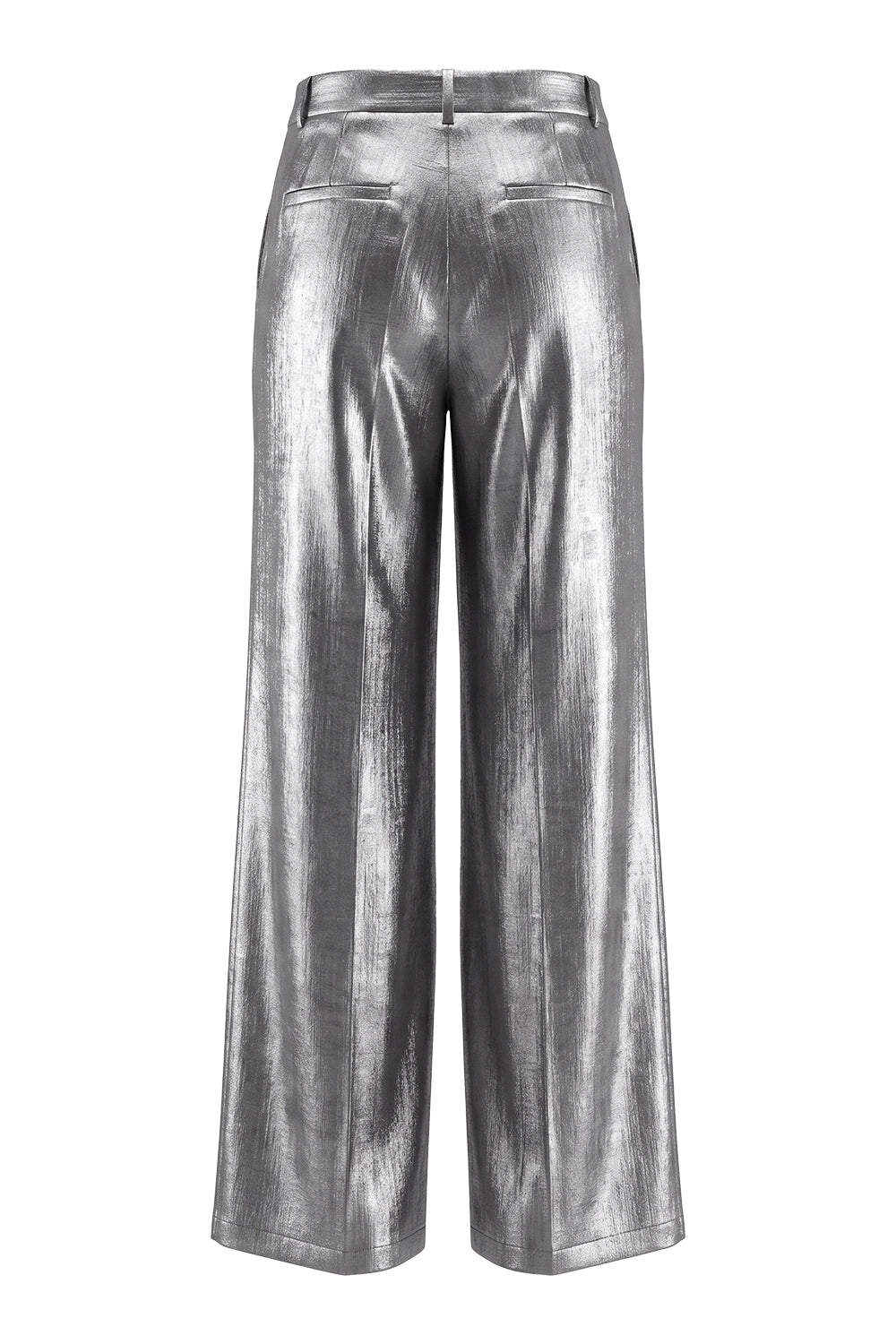 2 Piece Shawl Lapel Grey Wide Leg Prom Suits with Bow